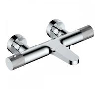 RAK Ceramics RAK Amalfi Wall Mounted Exposed Thermostatic Bath Shower Mixer Valve Chrome Finish: Chrome