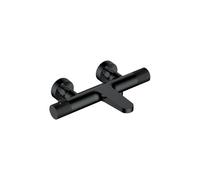 RAK Ceramics RAK Amalfi Wall Mounted Exposed Thermostatic Bath Shower Mixer Valve Matt Black Finish: Matt Black