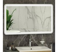 RAK Ceramics Rak Art Soft 1200X600mm Rectangular Led Illuminated Bathroom Mirror With Touch Sensor & Chrome Finish