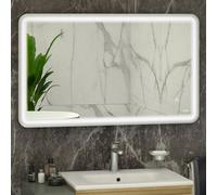 RAK Ceramics RAK-Ceramics Art Soft 500x700 LED Illuminated Mirror, Chrome Finish: Chrome, Please Select Size: 500x700mm
