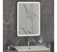 RAK Ceramics Art Soft Illuminated LED Mirror | Brushed Nickel | Glass/Aluminium | 600mm x 800mm