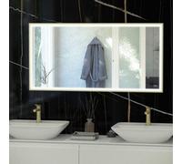 RAK Ceramics Art Square LED Mirror | Brushed Gold | Glass/Aluminium | 600mm x 1000mm