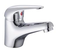 RAK Ceramics Rak Basic Basin Mono Mixer Tap - Polished Chrome, Solid Brass, Inc. Waste & Hoses