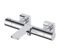 RAK Ceramics Rak Blade Polished Chrome Wall Mounted Thermostatic Bath Shower Mixer Tap