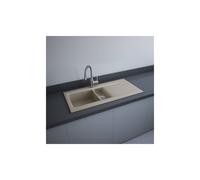 RAK Ceramics RAK-Ceramics Dream 1 Slim 1.5 Bowl Kitchen Sink 101cm - Matt Cappuccino Finish: Matt Cappuccino