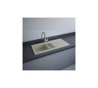 RAK Ceramics RAK-Ceramics Dream 1 Slim 1.5 Bowl Kitchen Sink 101cm - Matt Greige Finish: Matt Greige