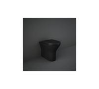 RAK Ceramics RAK-Ceramics Feeling Soft Close Seat in Matt Black Finish: Matt Black