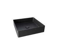 RAK Ceramics RAK-Ceramics INGOT Square Wash Basin, 400mm, Black Finish: Black