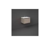 RAK Ceramics RAK-Ceramics Joy Uno Wall Hung 1 Drawer Vanity 60cm Finish: Grey Elm, Please Select Size: 60cm