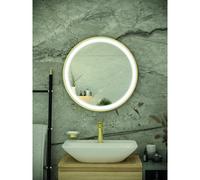 RAK Ceramics RAK-Ceramics Picture Round LED Illuminated Mirror Finish: Gold, Please Select Size: 600mm Diameter
