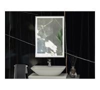 RAK Ceramics RAK-Ceramics Picture Square LED Illuminated Mirror Finish: Chrome, Please Select Size: 600x1000mm