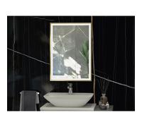 RAK Ceramics RAK-Ceramics Picture Square LED Illuminated Mirror Finish: Gold, Please Select Size: 600x1000mm