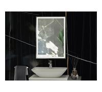 RAK Ceramics RAK-Ceramics Picture Square LED Illuminated Mirror Finish: Nickel, Please Select Size: 600x1000mm