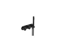 RAK Ceramics RAK-Ceramics Sorrento Horizontal Dual Outlet Thermostatic Shower Kit in Matt Black Finish: Matt Black