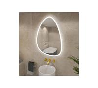 RAK Ceramics RAK-Ceramics TearDrop Illuminated Mirror, 60x84cm Please Select Size: 600x840mm