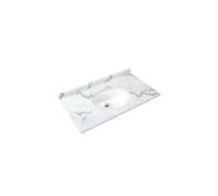 RAK Ceramics RAK-Ceramics Washington 1200 White Marble Countertop inc Basin, 1 Tap Hole Finish: White Marble, Please Select Size: 1200mm, Number of Ta