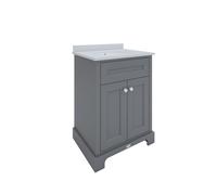 RAK Ceramics RAK-Ceramics Washington 600mm Basin Unit in Grey Finish: Grey, Please Select Size: 600mm