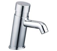 RAK Ceramics Rak Commercial Non-Concussive Basin Mixer Tap, Polished Chrome Solid Brass, Water-Saving Modern Design