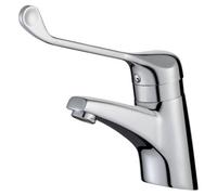 RAK Ceramics Rak Commercial Sequential Thermostatic Basin Mixer Tap - Polished Chrome, Solid Brass, Single Lever
