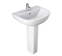 RAK Ceramics RAK-Ceramics Compact 55cm Basin 2 tap holes Number of Tap Holes: 2