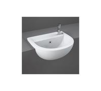 RAK Ceramics RAK Compact 400mm Semi Recessed Basin 1 Right Hand TH White