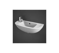 RAK Ceramics Compact Left Hand Slimline Basin with 1 Tap Hole | White | 450mm