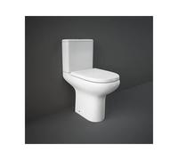 RAK Ceramics RAK Compact Comfort Height Open Back Close Coupled Toilet With Cistern and Urea Soft Close Seat White