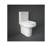 RAK Ceramics RAK Compact Deluxe Rimless Close Coupled Full Access Toilet With Cistern and Urea Soft Close Seat White
