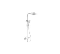RAK Ceramics RAK Compact Thermostatic Square Bar Mixer Shower with Shower Kit and Fixed Head Chrome