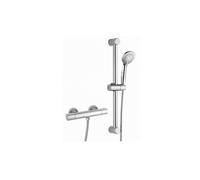 RAK Ceramics RAK Cool Touch Round Exposed Thermostatic Shower Valve with Slide Rail Kit 580mm High Chrome