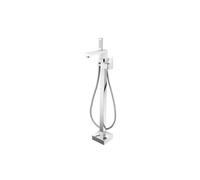 RAK Ceramics Cubis Freestanding Bath Shower Mixer Tap | Chrome | Metal | 150mm x 935mm x 250mm