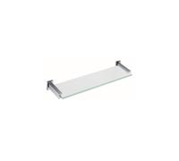 RAK Ceramics RAK Cubis Glass Shelf 467mm Wide Chrome Finish: Chrome