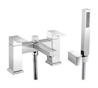 RAK Ceramics Cubis Bath Shower Mixer Tap | Chrome | Brass | 228mm x 146mm x 135mm