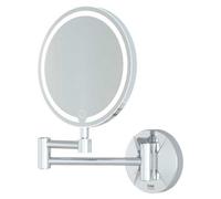 RAK Ceramics Rak Demeter Chrome Round Led Illuminated Magnifying Extending Bathroom Mirror Ip44
