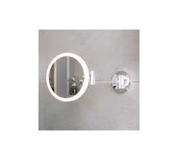 RAK Ceramics RAK Demeter Round LED 3x Magnifying Mirror with Switch 264mm x 200mm