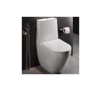 RAK Ceramics Rak Des Rimless Close To Wall Toilet With Cistern And Soft Close Uria Seat White