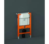 RAK Ceramics Front Flush Concealed Cistern and Frame for Wall Hung Toilet Pans | Orange | Metal | 500mm x 820mm x 300mm