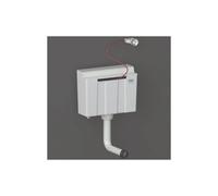 RAK Ceramics Ecofix Dual Flush Concealed Cistern for Furniture with Bottom Inlet and Push Button | Alpine White | Metal | 390mm x 610mm x 146mm
