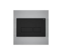 RAK Ceramics Rak Ecofix Push Button Flush Plate Matt Black Finish: Matt Black