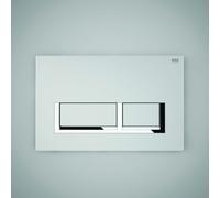 RAK Ceramics Rectangular Push Plate for Concealed Cisterns | Chrome | Plastic | 236mm x 152mm x 12mm