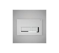 RAK Ceramics Rak Ecofix Push Button Flush Plate White/Chrome Finish: White/Chrome