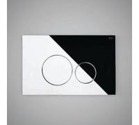 RAK Ceramics Rak Ecofix Round Button Dual Flush Plate Chrome Concealed Cistern 236X152mm