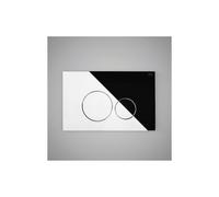 Rak Ecofix Round Push Button Flush Plate Chrome Finish: Chrome