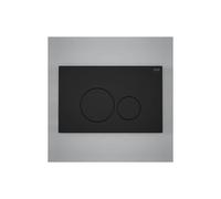 RAK Ceramics Rak Ecofix Round Push Button Flush Plate Matt Black Finish: Matt Black