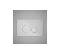 RAK Ceramics Rak Ecofix Round Push Button Flush Plate White Finish: White