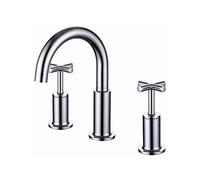 RAK Ceramics Ella Deck Mounted 3 Tap Hole Bath Filler Tap | Chrome | Brass | 310mm x 218mm x 165mm