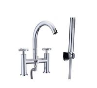 RAK Ceramics Ella Bath Shower Mixer Tap | Chrome | Metal | 246mm x 344mm x 250mm