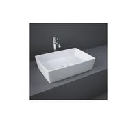 RAK Ceramics RAK Feeling Rectangular Countertop Basin 500mm Wide 0 Tap HolesWhite