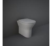 RAK Ceramics Rak Feeling Round Soft Close Toilet Seat Bathroom 360mm Matt Grey (Seat Only)