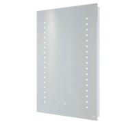 RAK Ceramics Rak Hestia 500X700mm Silvery White Illuminated Bathroom Mirror With Demister & Shaving Socket